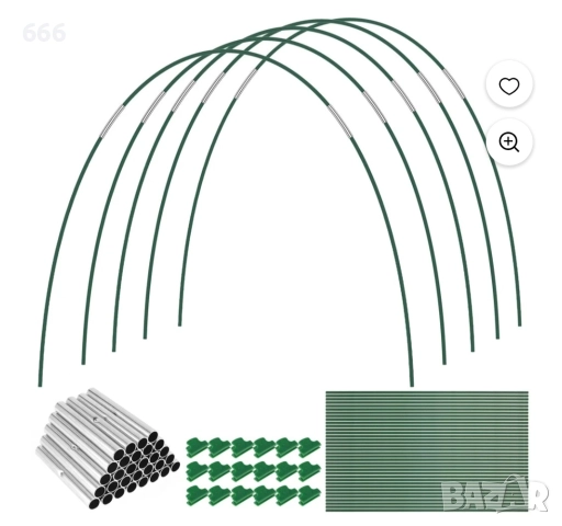 Комплект за тунелна рамка за оранжерии, снимка 11 - Други - 52893443