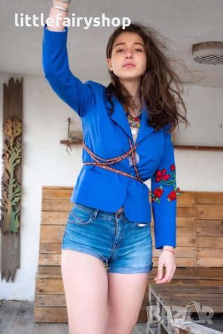 Сако в тъмносин цвят Тотален Хит, снимка 8 - Сака - 28446638