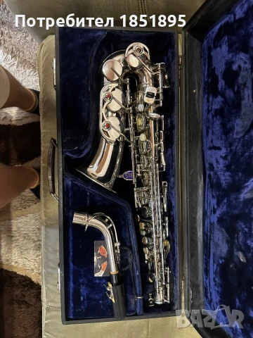 Алт Саксофон B&S Blue Label, снимка 4 - Духови инструменти - 51240604
