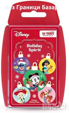 Нови Карти за Коледна игра Disney Top Trumps - 30 Героя Подарък деца, снимка 1 - Карти за игра - 43422628