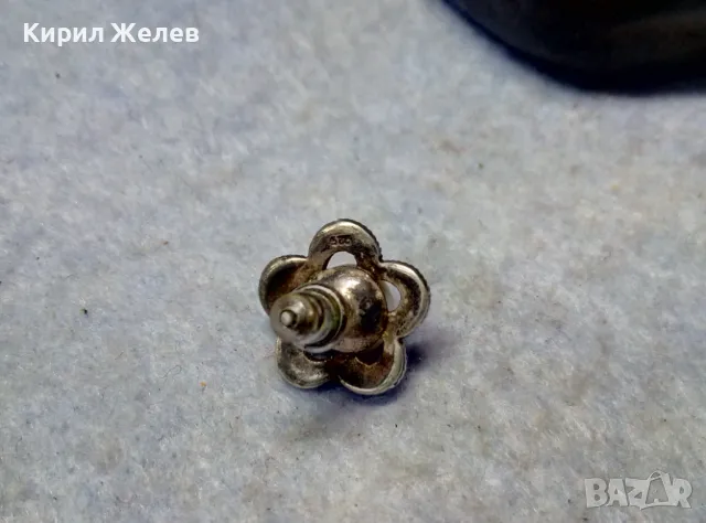 СКЪПОЦЕННА СРЕБЪРНА ПЕРЛЕНА ОБЕЦА СРЕБРО 925 с НАТУРАЛНА БЯЛА ПЕРЛА и ФАСЕТИРАНИ МАРКАЗИТИ 45514, снимка 12 - Обеци - 49757538