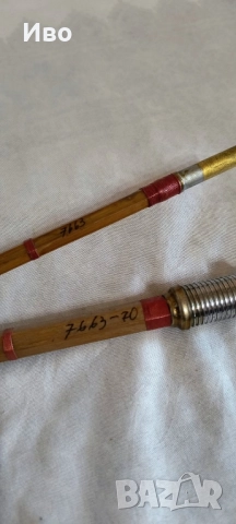 Колекционерска японска ръчно изработена стара бамбукова пръчка, снимка 8 - Колекции - 51446016