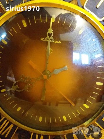 Янтар електромеханичен работи точно, снимка 2 - Стенни часовници - 32878488