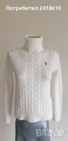 POLO Ralph Lauren Cable Wool / Cashmere Knit Womens Size XS НОВО! ОРИГИНАЛ! Дамски Поло Пуловер !, снимка 6 - Блузи с дълъг ръкав и пуловери - 52041314