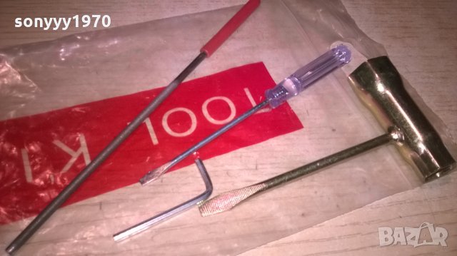 tool kit-инструменти за резачка-пила/ключ/шестограм/отвертка
