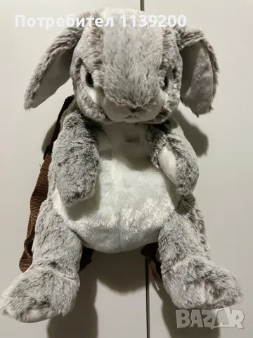Френска детска плюшена раница зайче, снимка 11 - Раници - 49007401