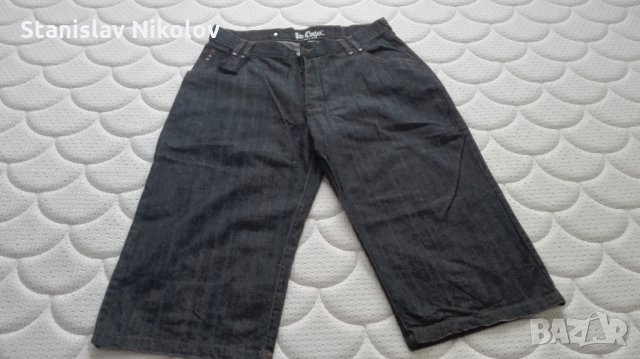 Черни дънкови панталони Lee Cooper 3/4 (Jeans), снимка 2 - Къси панталони - 32802142