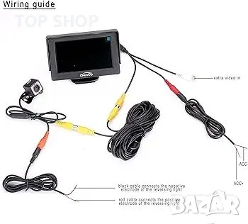 камера за заден ход с висока разделителна способност за нощно виждане, снимка 3 - Друга електроника - 48743437
