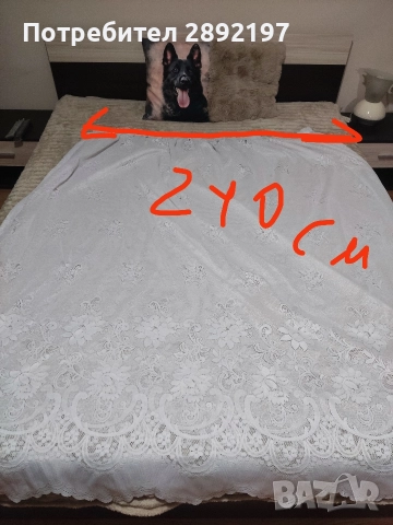 Бяло перде, снимка 3 - Пердета и завеси - 52775685