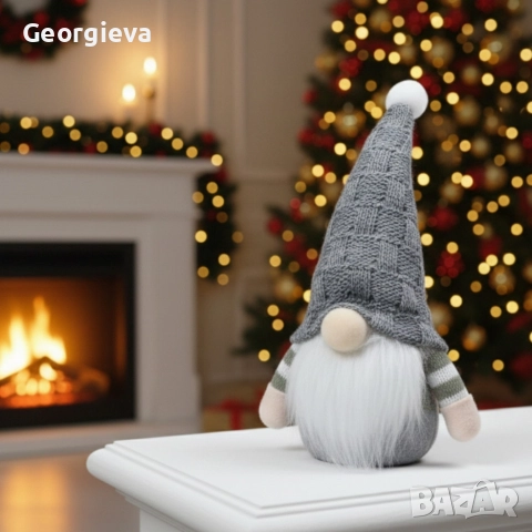 Плюшена коледна играчка – уютна украса за дома, снимка 4 - Декорация за дома - 52575686