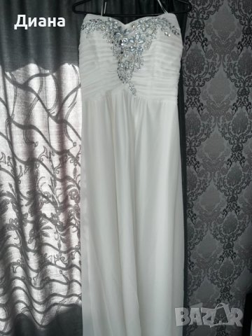  Официална бяла рокля., снимка 2 - Рокли - 44112028