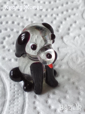 Фигурка на куче от стъкло 52587, снимка 4 - Антикварни и старинни предмети - 52717704