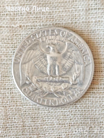 Сребърна Монета QUARTER DOLLAR USA Четвърт Долар САЩ 1964 г.