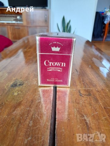 Стара кутия от цигари Crown, снимка 1 - Други ценни предмети - 33221172