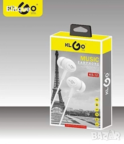 Жични слушалки с двоен кабел, ултра силен бас KLGO KS-13 - EP58