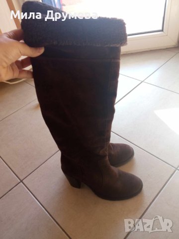 Ботуши от естествен велур, снимка 4 - Дамски ботуши - 43572158