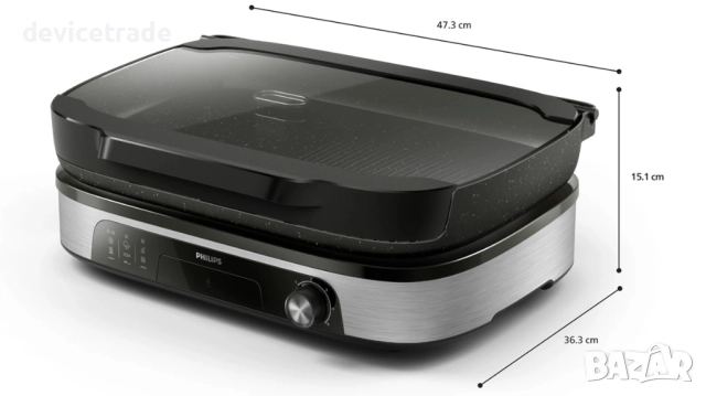 Електрическа настолна скара Philips Series 5000 HD6212/90, 2400 W, снимка 4 - Скари - 52121613