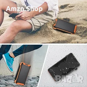 Соларен панел Соларна батерия преносимо слънчево зарядно устройство 26800 mAh бързо зареждане PD 18w, снимка 7 - Външни батерии - 50275740