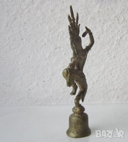 Индия божество метал бронз фигура пластика статуетка, снимка 9 - Антикварни и старинни предмети - 28965602