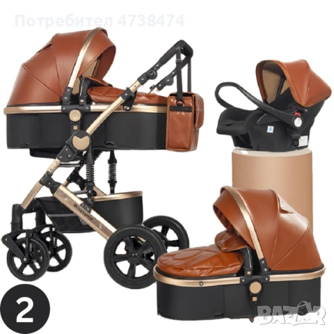 Луксозна Детска/Бебешка Количка 3 в 1 - За Вашия Най-Скъп Дар!, снимка 7 - За бебешки колички - 53483946