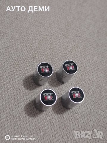 Качественни не ръждаем метал хром капачки за вентили винтили с емблеми на Нисан Nissan GTR кола джип, снимка 6 - Аксесоари и консумативи - 34592427