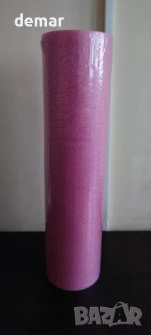 Дунапренен ролер за упражнения и самомасаж, розов, 60 см, снимка 7 - Фитнес уреди - 44087964