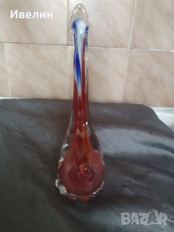 стъклена статуетка мурано-лебед, снимка 2 - Статуетки - 32536445