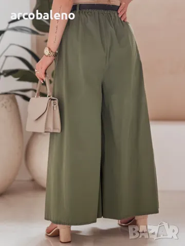 Дамска пола-панталон с колан FLOWES, 4цвята , снимка 8 - Панталони - 49611628