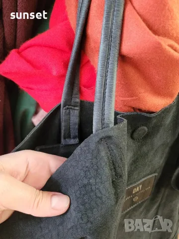 голяма черна торба, ЕСТЕСТВЕНА кожа Birger& Mikkelsen( 102£  в интернет), снимка 5 - Чанти - 48767949