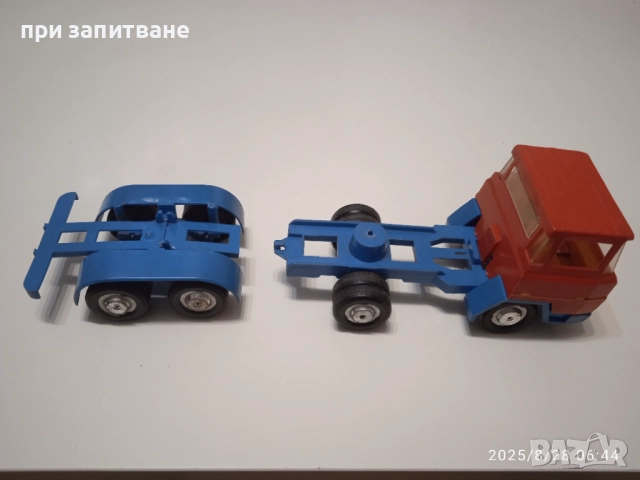  Стар ГДР камион, ретро играчка, 30 см., снимка 8 - Колекции - 51517772
