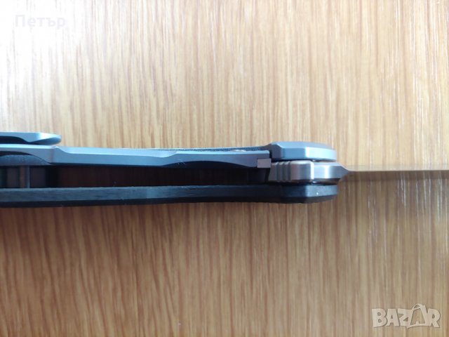 Сгъваем нож Green Thorn F95 HATI дръжка титан карбон острие D2, снимка 4 - Ножове - 27754062