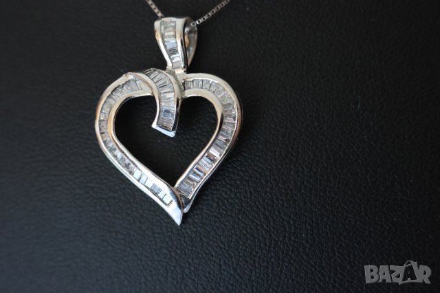 Ново Италианско Златно Колие с 0.60кт Естествени Диаманти, снимка 3 - Колиета, медальони, синджири - 43145295