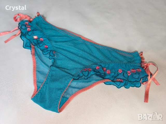 тюркоазено сини прозрачни бикини, снимка 8 - Бельо - 53066171