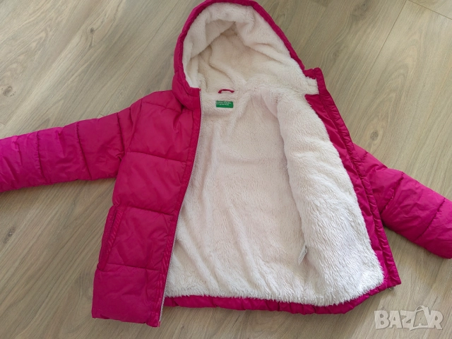 Зимно яке за момиче Benetton 150 см, снимка 7 - Детски якета и елеци - 52082880