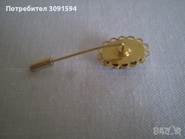 Игла брошка със миниатюра , снимка 4 - Антикварни и старинни предмети - 37792554