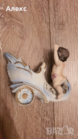 Стара порцеланова вазичка, Франция, 1950г, снимка 7 - Колекции - 38502018