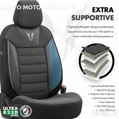 Универсална тапицерия за кола Кожа/Плат - OtoM Tempo Design., снимка 5 - Аксесоари и консумативи - 47558835