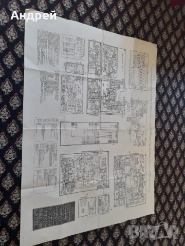 Електрическа схема Телевизори Рекорд ВЦ 381, снимка 2 - Други ценни предмети - 50129647