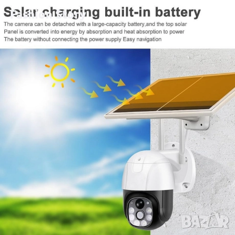 Соларна камера VC9-G - WiFi/4G сим карта  с безжична свързаност и висока резолюция, снимка 4 - Комплекти за видеонаблюдение - 52526598