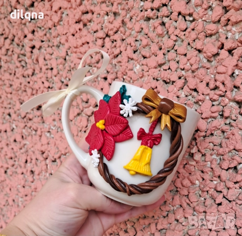 Чаши и буркани с декорация от полимерна глина