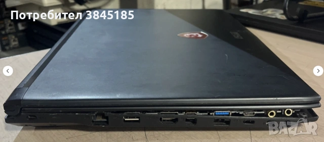 Геймърски лаптоп с повреда MSI MS-16J9 - GEFORCE GTX 1050 , Core i7-7700HQ, снимка 3 - Лаптопи за игри - 53054877