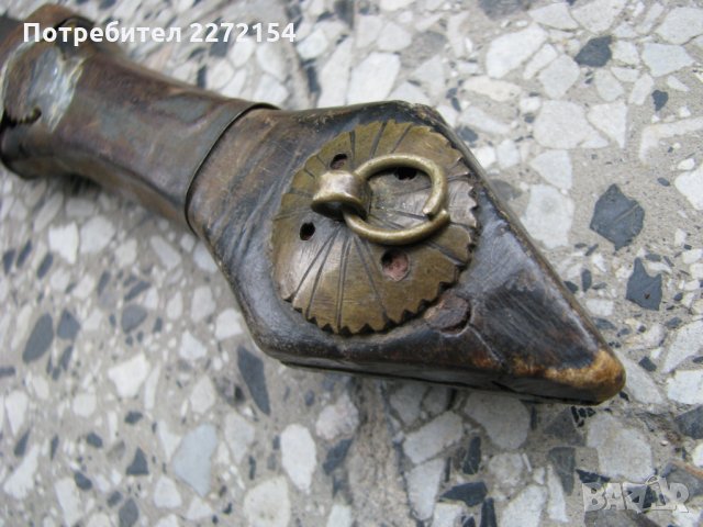 Османски ханджар кама кинжал, снимка 3 - Антикварни и старинни предмети - 28331745