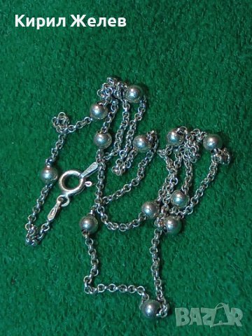 ПОСРЕБРЕНО ИТАЛИАНСКО НЕЖНО ФЕШЪН АРТ КОЛИЕ от БЛАГОРОДНА НЕРЪЖДАЕМА СТОМАНА 40233, снимка 2 - Колиета, медальони, синджири - 43225098