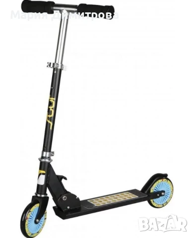 Тротинетка Stuf Scoop Emoticons - Черна, снимка 1