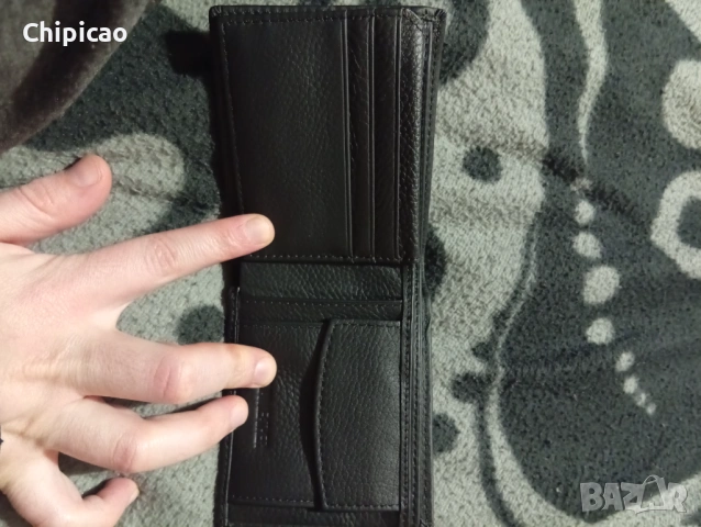 Продавам мъжки портфейл от естествена кожа, снимка 3 - Портфейли, портмонета - 53398164