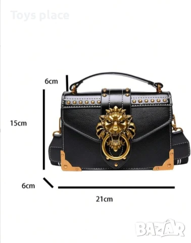 Страхотна черна кожена чанта модел 2025, снимка 4 - Чанти - 50663741