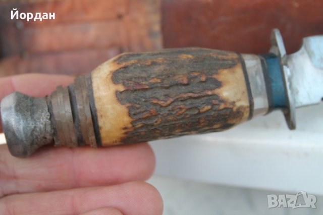 Немски ловен нож, снимка 6 - Антикварни и старинни предмети - 39150013