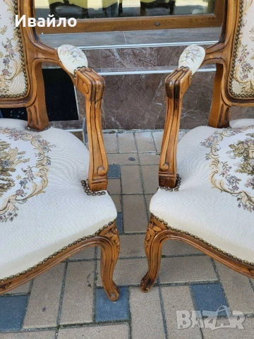 Два броя барокови кресла , снимка 4 - Столове - 53506407