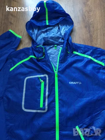 Craft Focus Hood Jacket - страхотна мъжка ветровко 2ХЛ КАТО НОВА, снимка 10 - Спортни дрехи, екипи - 47453939