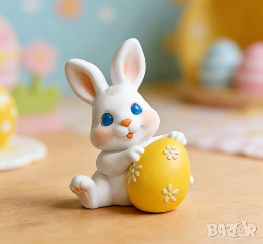 Молд зайче с великденско яйце 